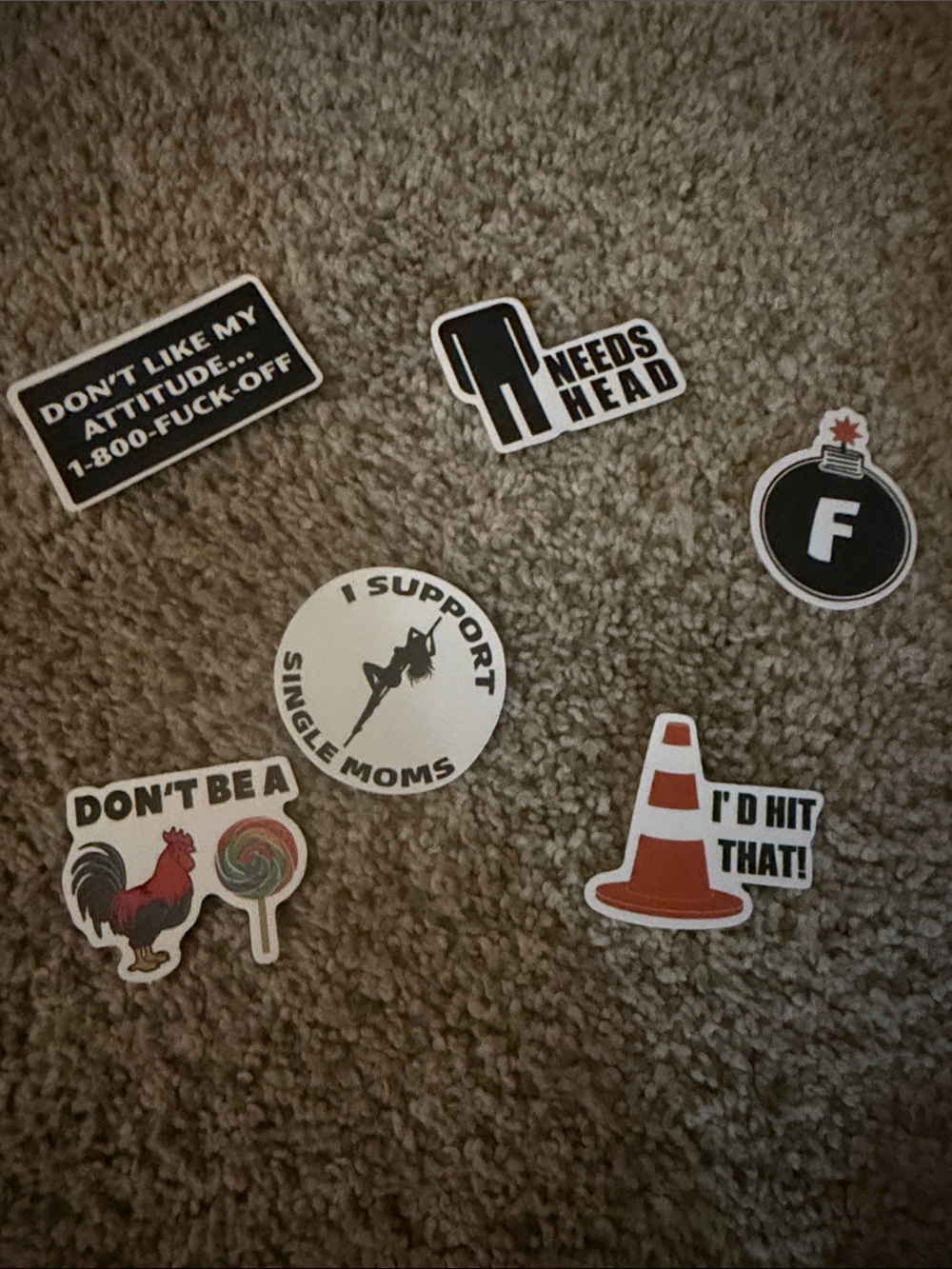 Adult Sticker Pack - Assorted man sex sarcasm